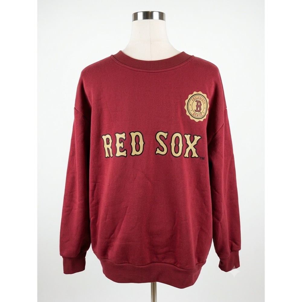 Men's Boston Red Sox Vintage Baseball Sweatshirt Pullover Size Large
